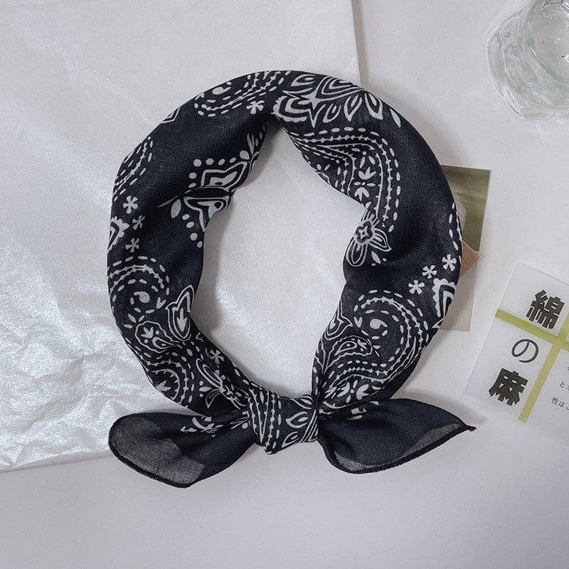 FurDecoration - Wholesale Scarf - Women's - Thin Printed Small Handkerchief5