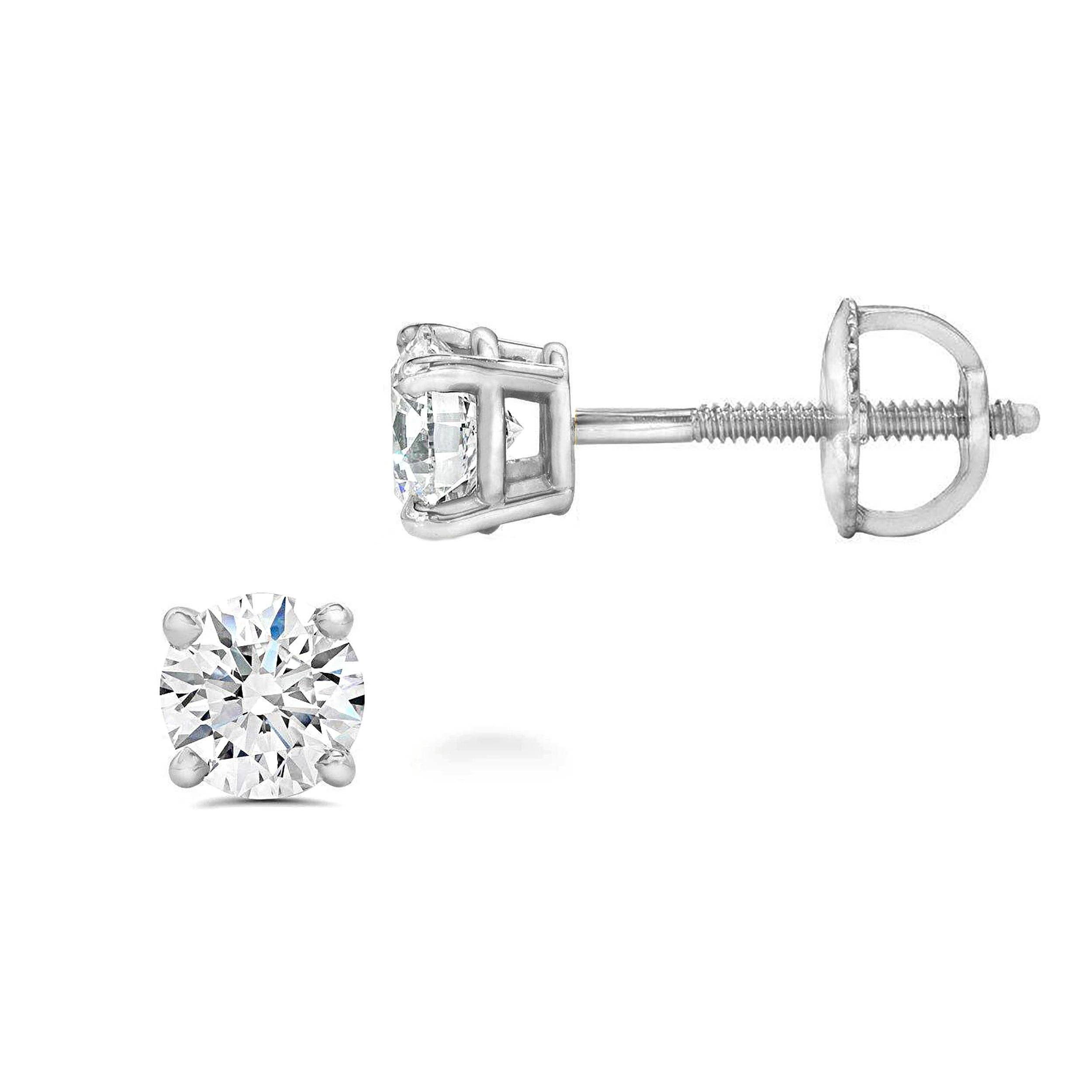Fifth and Fine - Wholesale Stud/Post Earrings - IGI Certified VS2 Lab Grown Diamond Earrings 14K Gold0