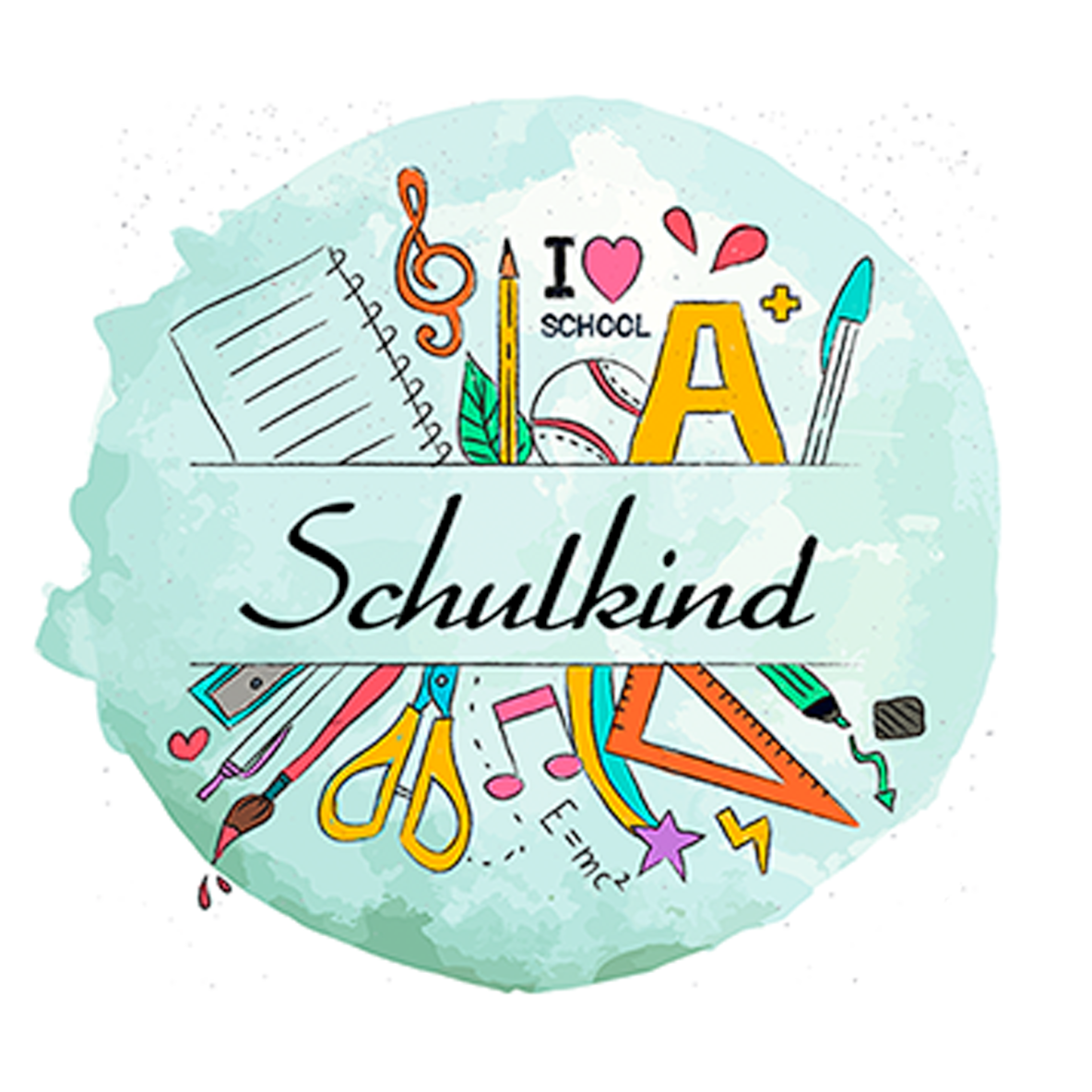 salonbuck - Wholesale Lollipop - Motif Lollipop "Schoolchild" turquoise4