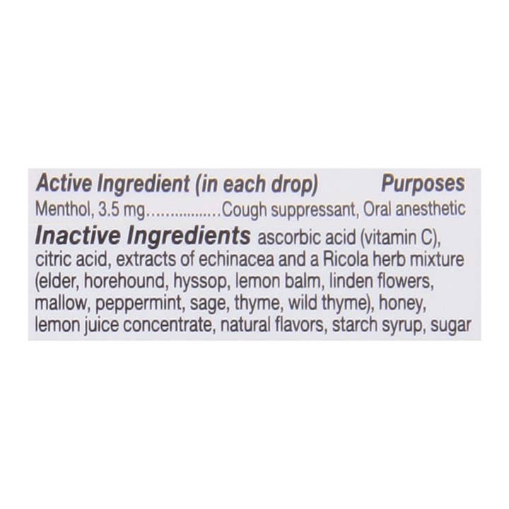 Everyday Supply Co - Wholesale Lozenges/Cough Drops - Ricola - Cough Drop Ech Honey Lemon - Case Of 6-45 Ct1