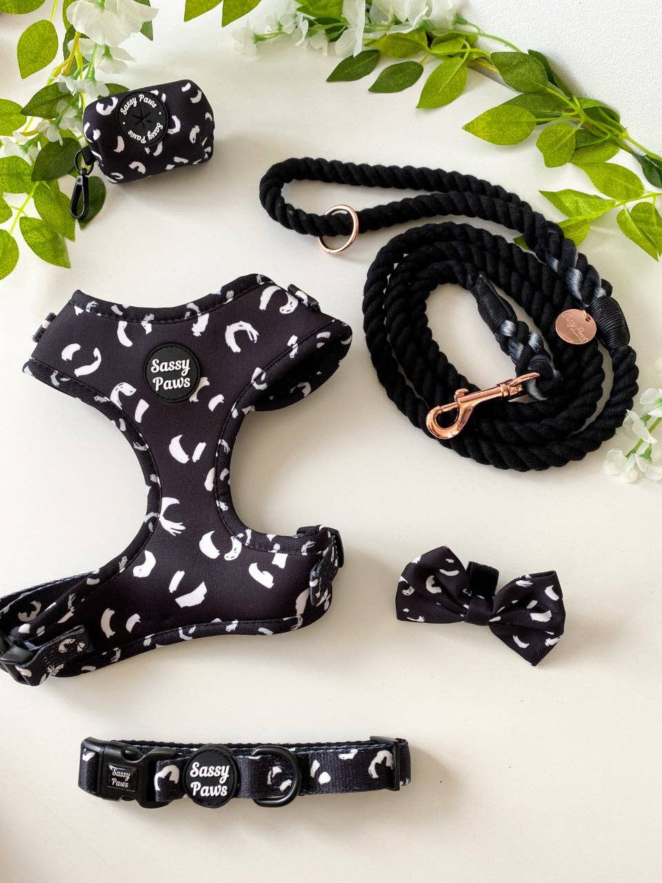 Sassy Paws Collection – Engroshandel Kæledyrssele – Hund – Hundebrystsele - 'Black Panther'10