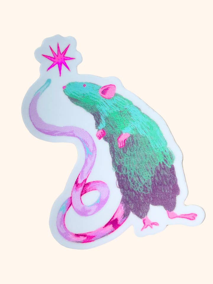 rat wizard sticker for wholesale by swan meadow