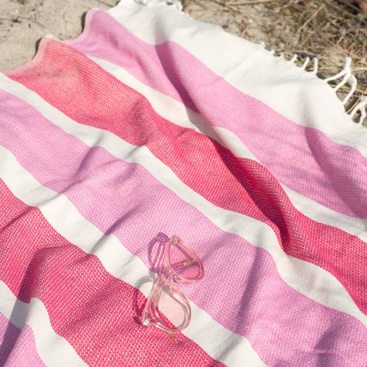 Hamamhåndklæde af økologisk bomuld Dalya Flamingo for engroshandel hos Yolunda