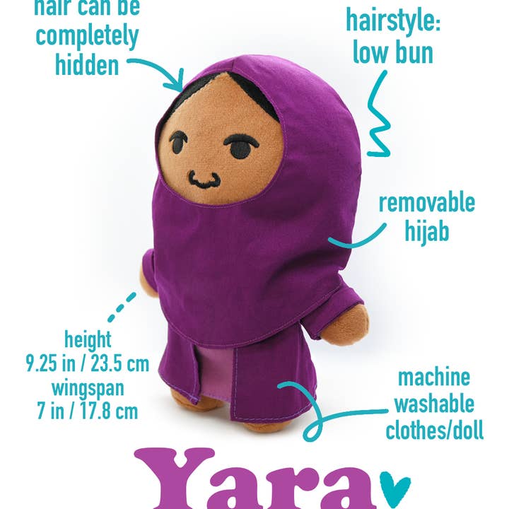 Zuri & Dre - Wholesale Stuffed/Plush Toy - Kids & Baby - Yara Hijabi Plush Doll Toy2