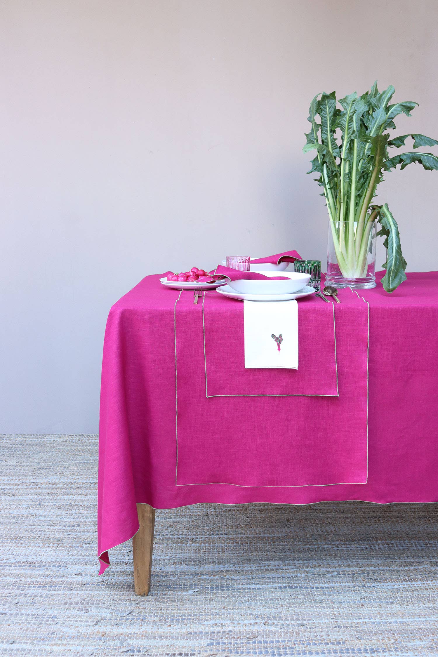 Giardino Segreto – Großhandel Tischdecken – Tischdecke aus 100 % Leinen, Kollektion CORDONCINO9