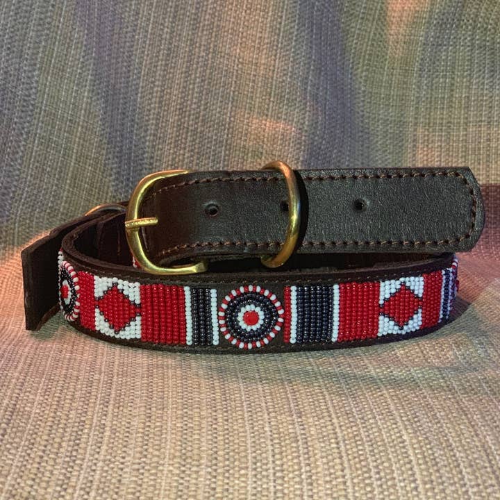 Her Best Foot Forward - Wholesale Pet Collar - Dog - Scooter Beaded Dog Collar - Vibrant Handmade Maasai Ethical Pet Accessory from East Africa3
