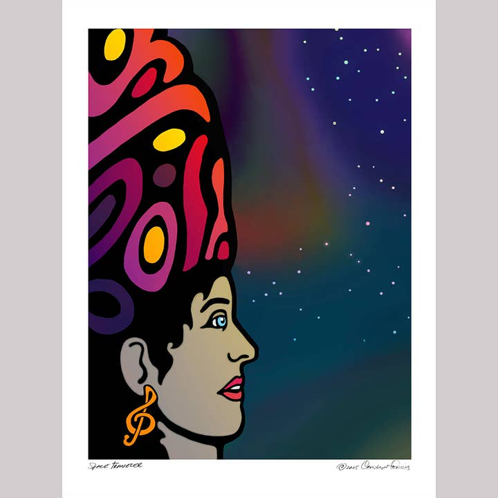 Space Traveler — 18x24 Art Print for wholesale by Carolyn Ferris Art