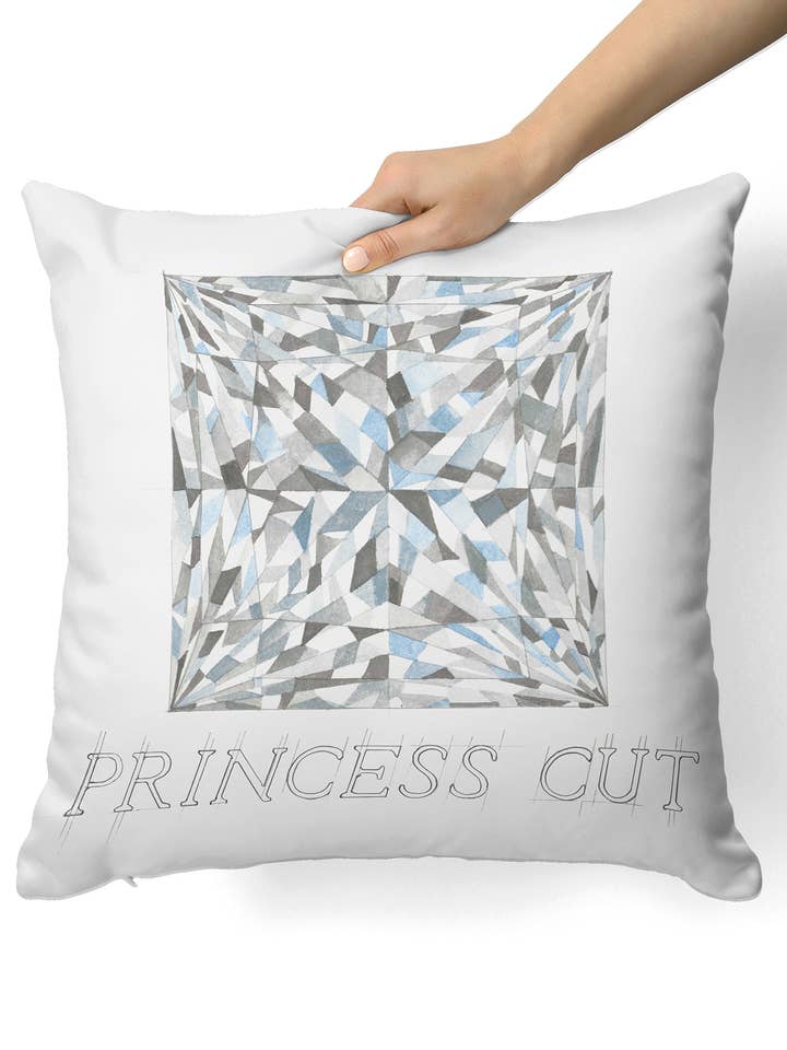 Almohada Princess Cut Diamond para venta al por mayor de Juler's Row