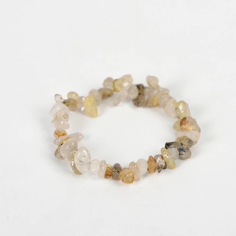 Mio Queena – wholesale Beaded bracelet – Women Natural Crystal Irregular Stone Bracelet - CS7