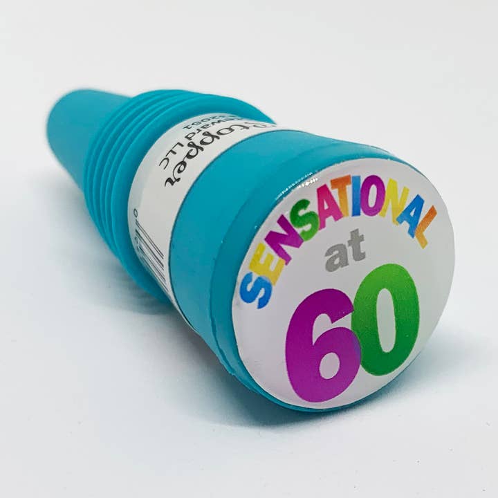 Sensational at 60 Bottle Stopper for wholesale by The Wine Steward LLC