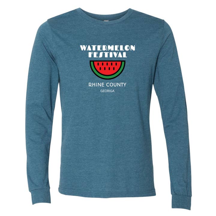 Watermelon Festival Long Sleeve T-Shirt for wholesale by Boot & Buckle
