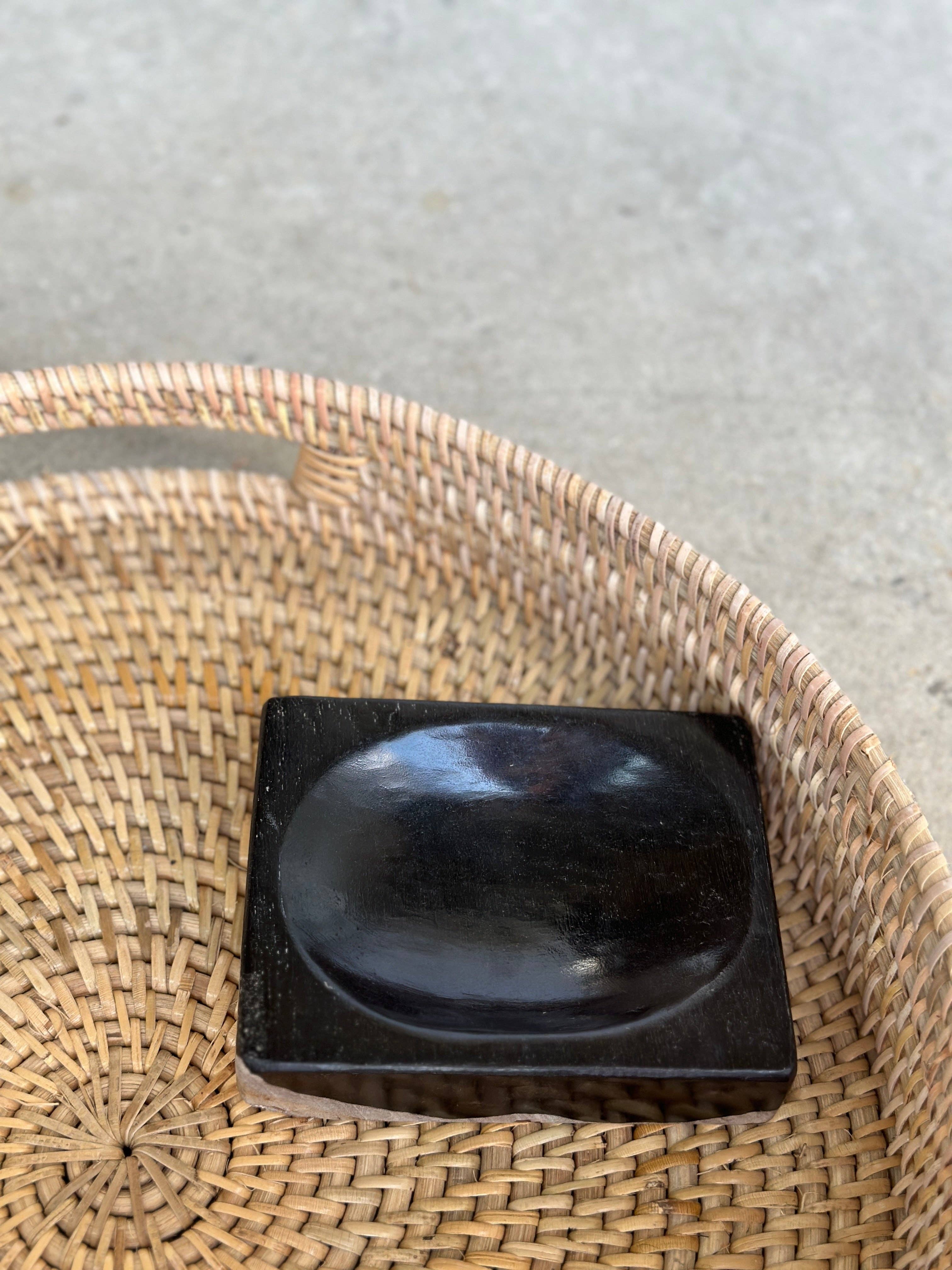 Office Objets - Wholesale Bath Soap Dish - Petrified wood soap dish with white underside29