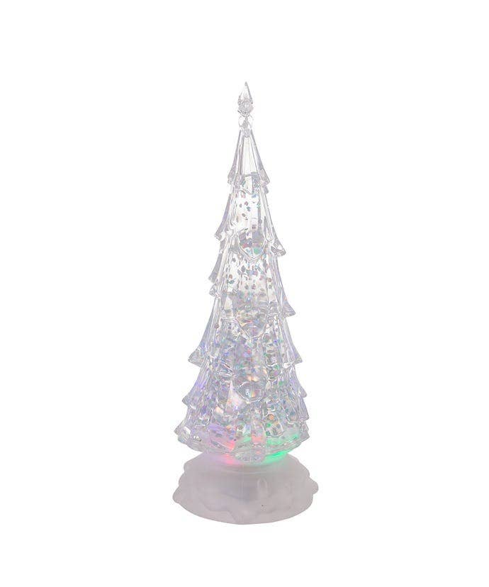 Kurt S. Adler, Inc. - Vente Décoration de Noël - 10"B/O ARBRE ÉCLAIRÉ LED W/TBLPC D'EAU1