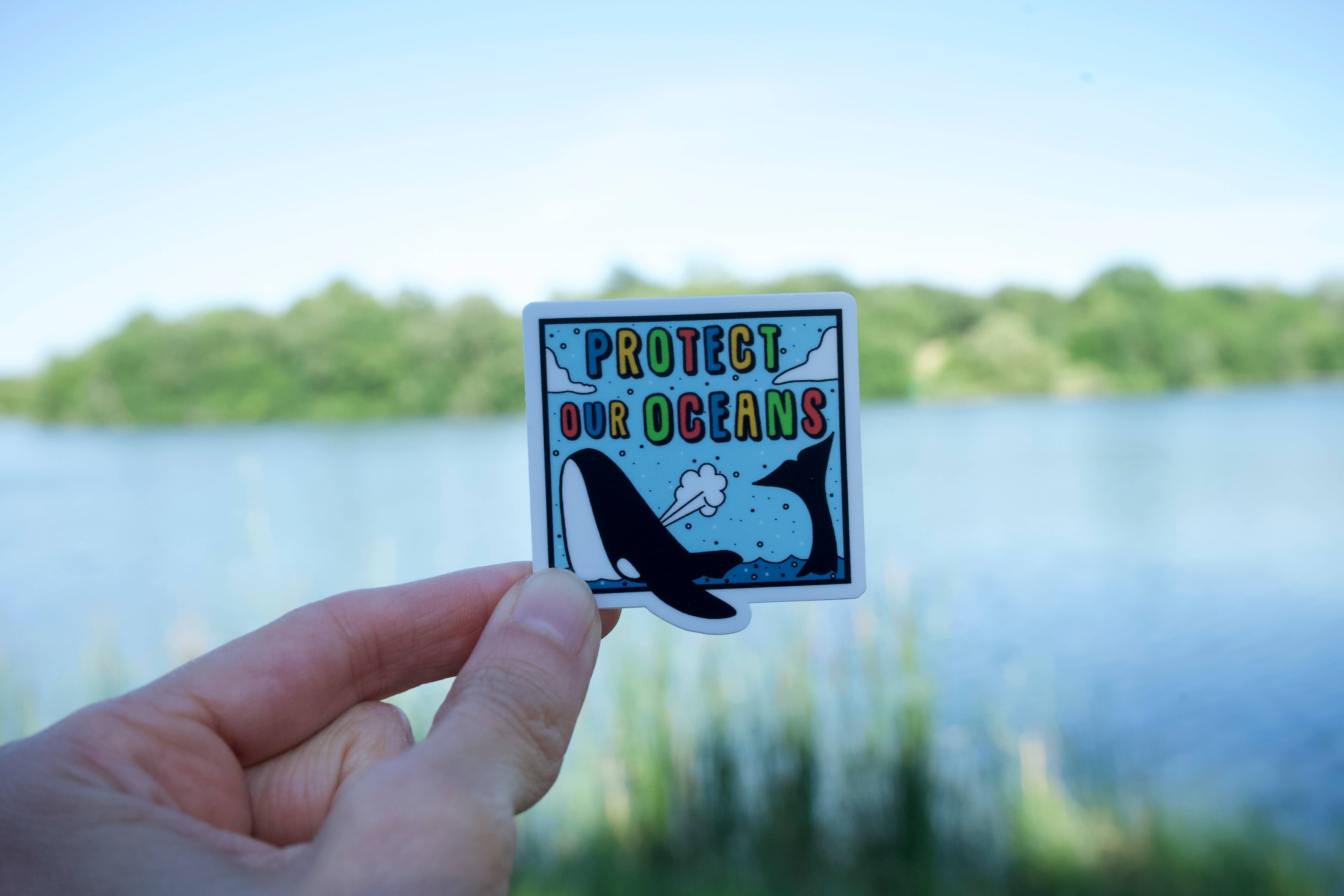 Jones Sticker Co - Wholesale Sticker - Protect Our Oceans Sticker | Whale Sticker3