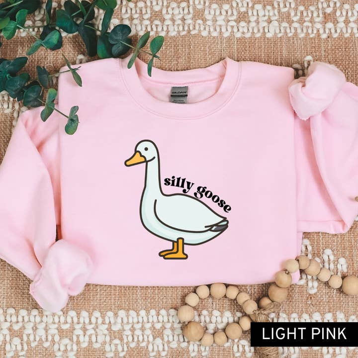 Silly Goose Sweatshirt, Fjollet Gås Herre for engroshandel hos Rosie and Vi