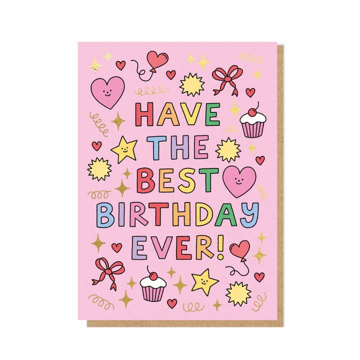 Bästa födelsedagskortet någonsin | Födelsedagskort | Lyxigt foliekort för wholesale av Stormy Knight