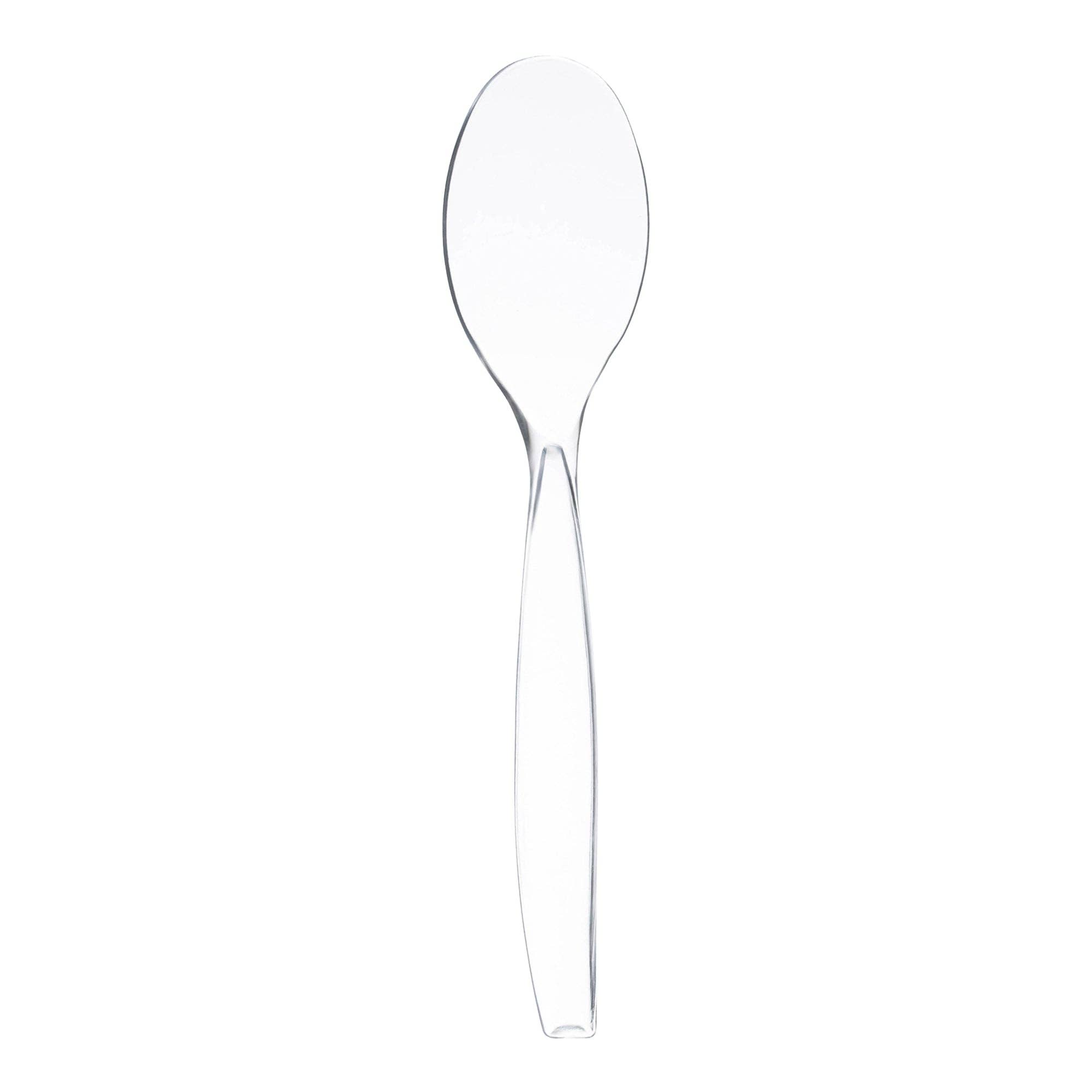 Smarty had a Party - Wholesale Disposable Spoon - Clear Disposable Plastic Serving Spoons - 5 pcs0