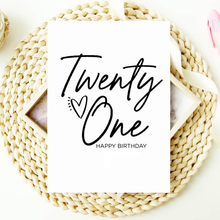 21st Birthday Card For Son or Daughter, Turning Twenty One for wholesale by Coco Press