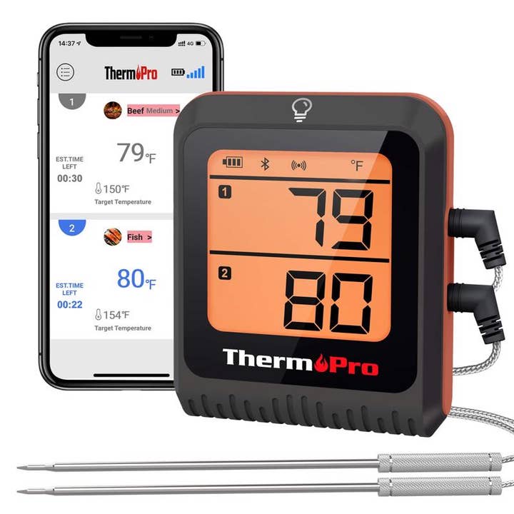 Everyday Supply Co - Wholesale Thermometer - ThermoPro Bluetooth Grill/Meat Thermometer