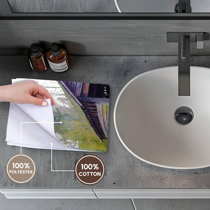 3dRose - Wholesale Bath Towel - 3dRose, Coldwater Covered Bridge in Oxford, Alabama, Photo, Towel3