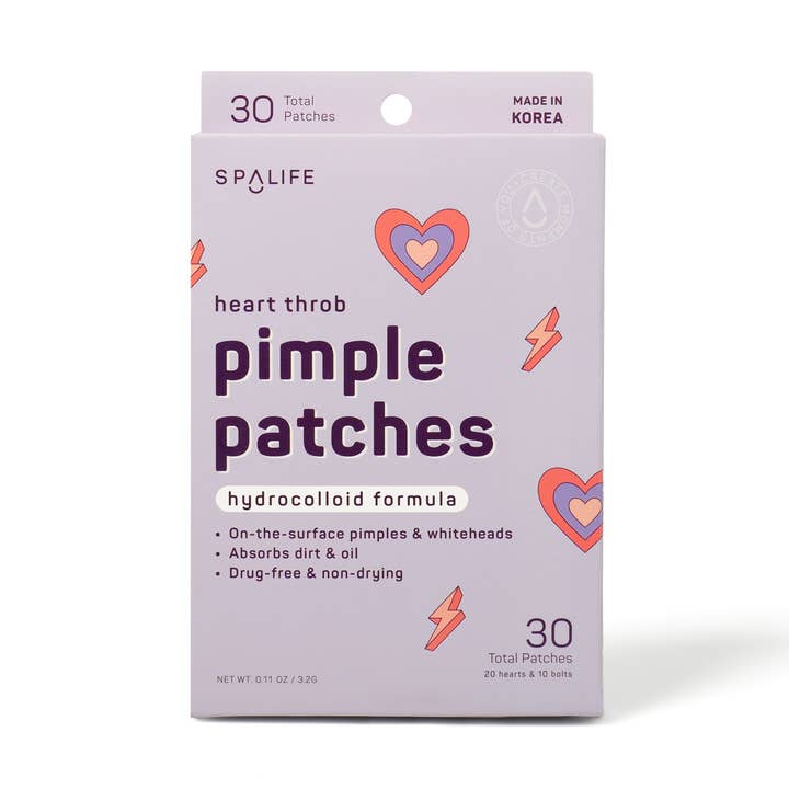 Valentines' Day Heart Throb Hydrocolloid Pimple Patches  for wholesale by My Spa Life