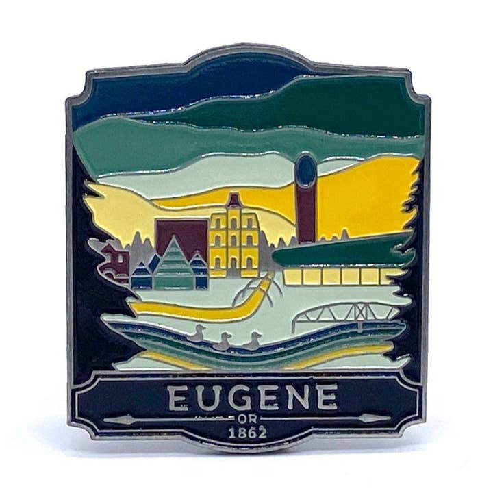 Eugene - Enamel Magnet for wholesale by Landmarks Unlimited
