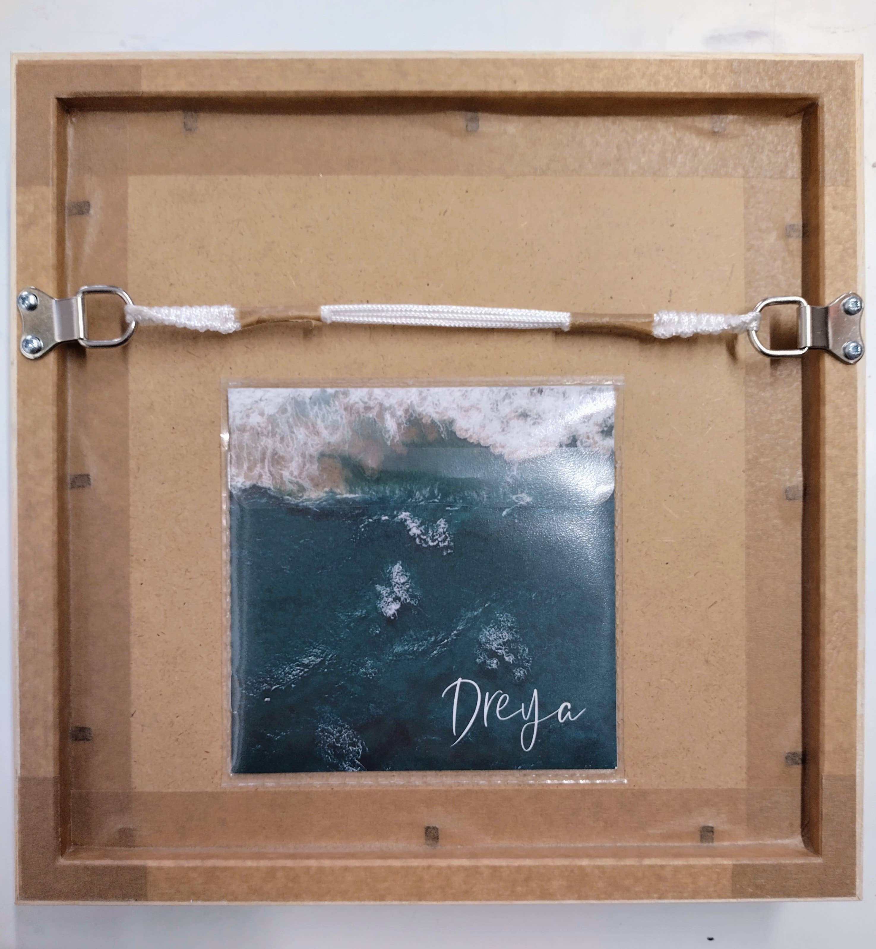 Dreya Glass - Wholesale Wall Accent - Framed Fused Glass Small Tidal Wave (Round) Wall Art3