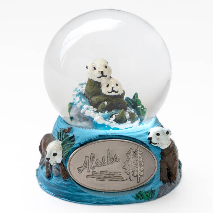 Sea Otter 45mm Snow Globe {Customization Required} for wholesale by Animals Forever, Inc