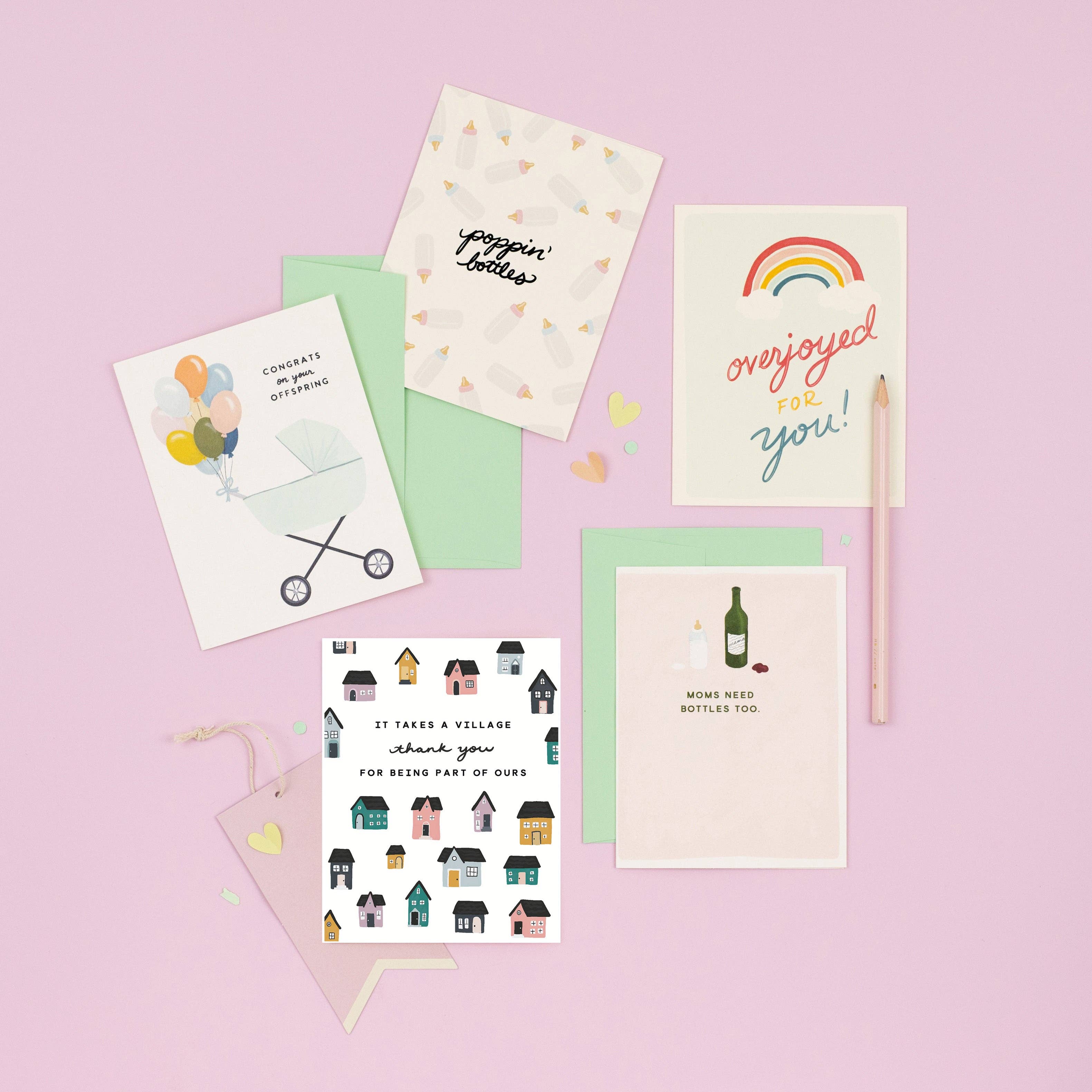 Slightly Stationery - Wholesale Baby Card - Baby Bottles | Baby Shower Card | New Baby Card1