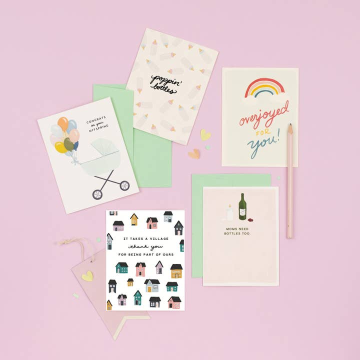 Slightly Stationery - Wholesale Baby Card - Baby Bottles | Baby Shower Card | New Baby Card1