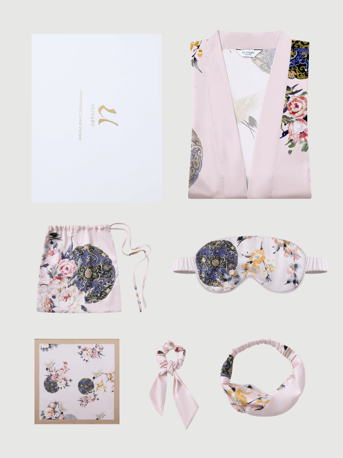 safistyle - Wholesale Robe - Women's - Luxury Asian-inspired Kimono Robe Accessory Giftbox 6-Pcs54