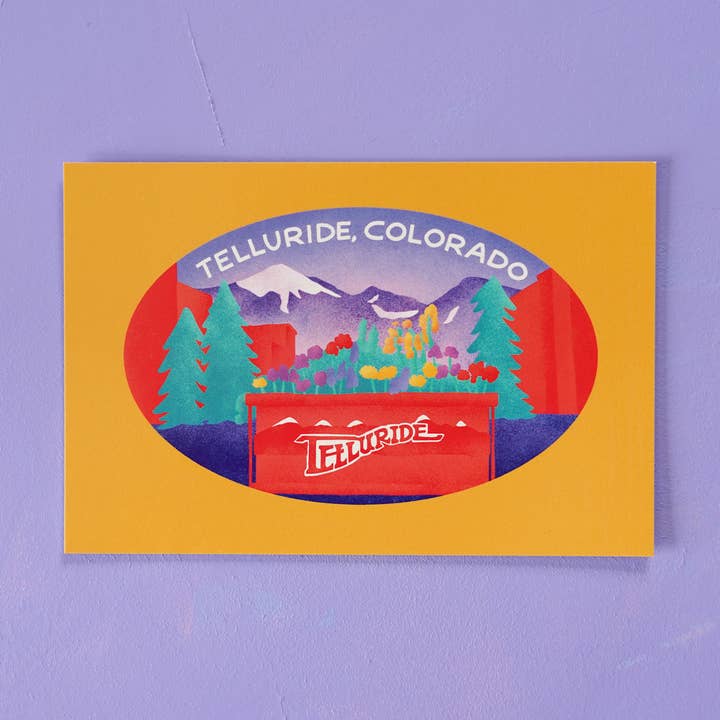 Telluride Colorado Postcard for wholesale by Little Known Goods