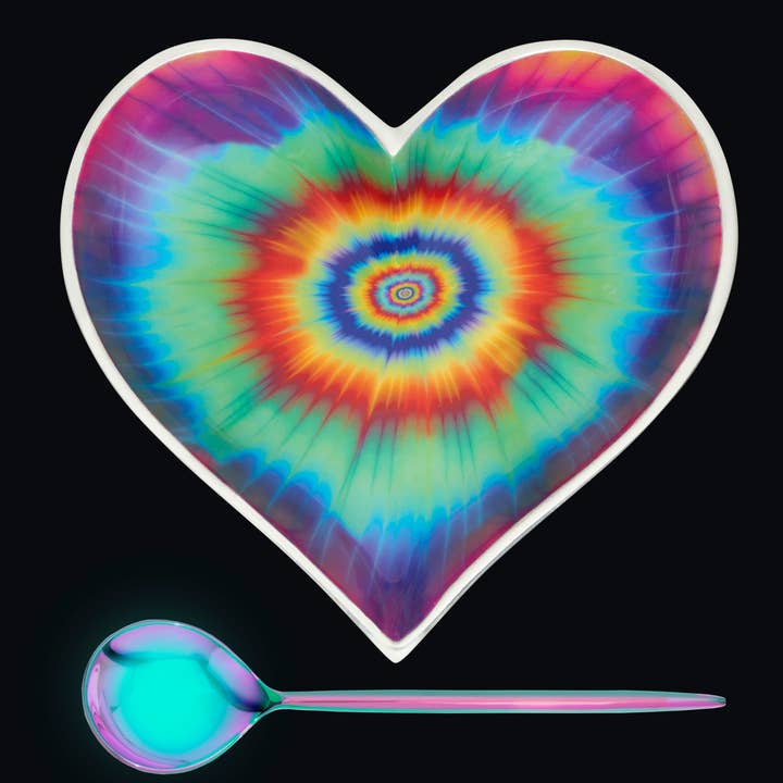 Inspired Generations - Wholesale Serve Bowl - Happy Groovy Heart with Heart Spoon2