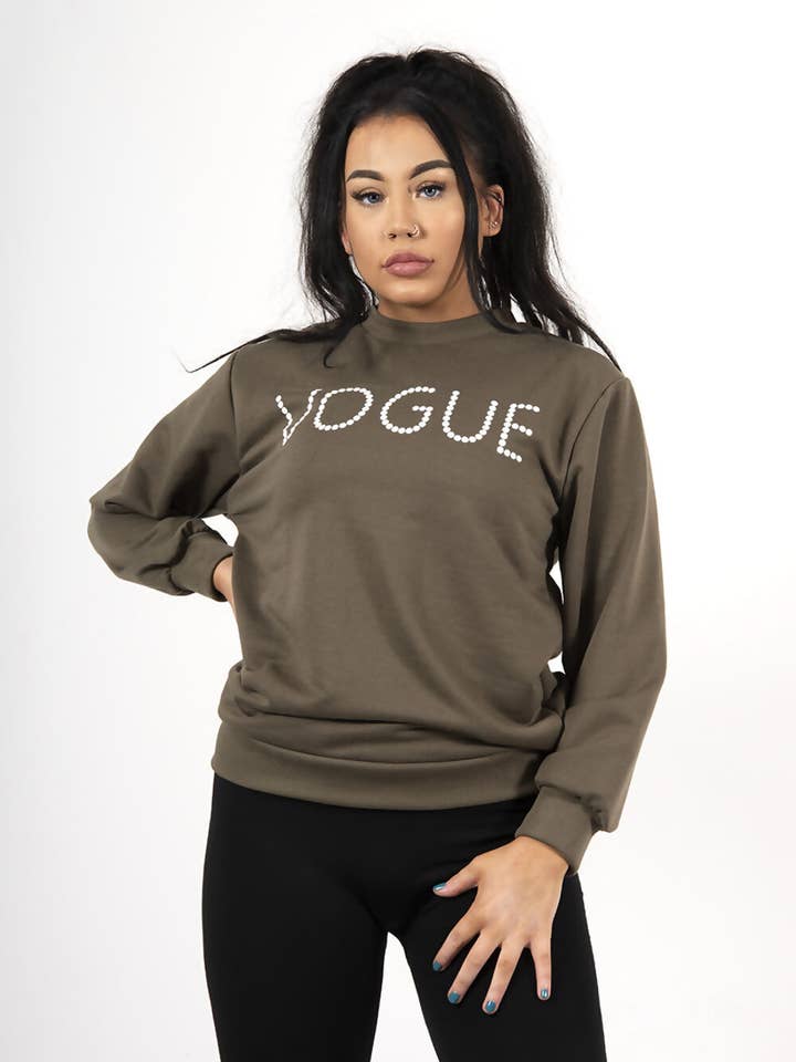 justyouroutfit - Venta al por mayor Sudadera estampada - Mujer - SUDADERA VOGUE