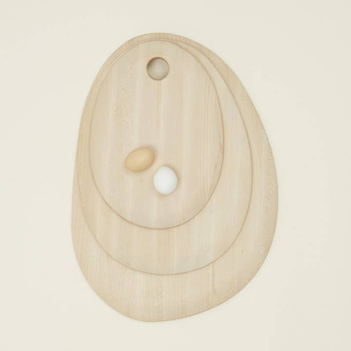 Hawkins New York - Wholesale Cutting Board - PEBBLE CUTTING BOARD - MAPLE0