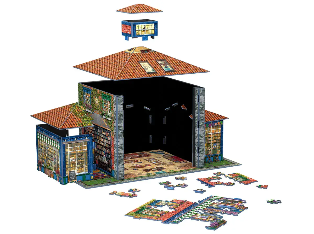 Eurographics Puzzles Europe - Wholesale Puzzle - Adult - Book Shop (3D)3