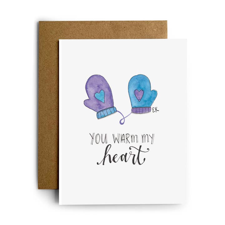 Mittens Card for wholesale by Eileen Graphics