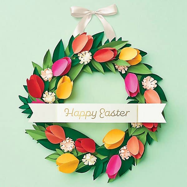 Paper Source Wholesale - Wholesale DIY Craft Kit - Tulip Wreath Easter Craft Kit