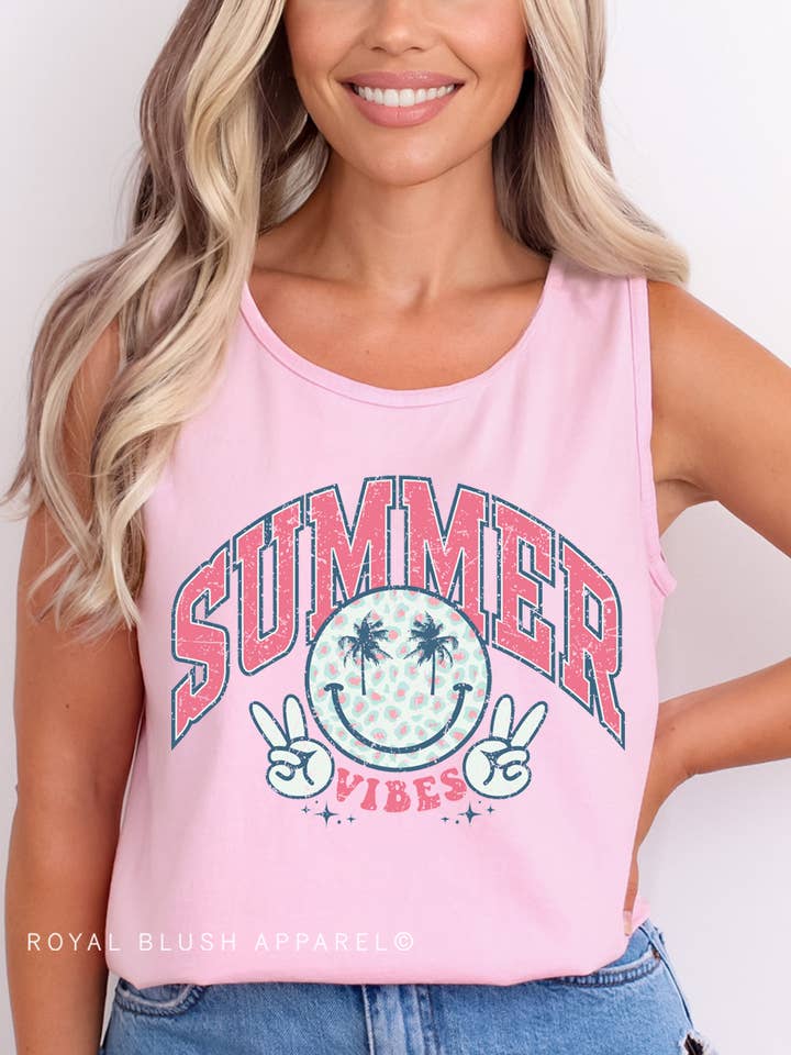 Summer Vibes Full Color Transfer for wholesale by RBA Transfers