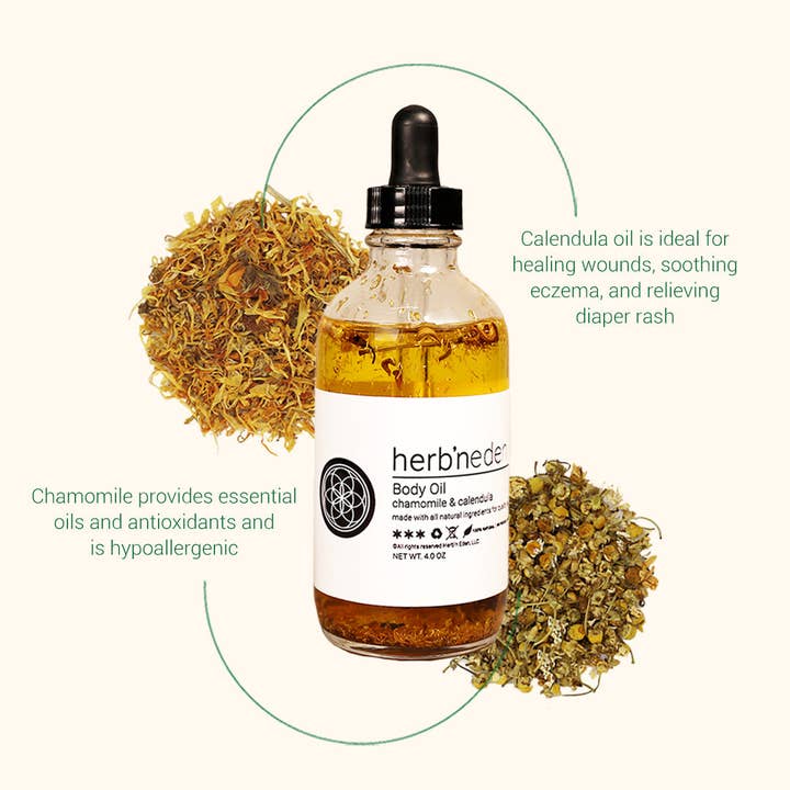 Herb'N Eden - Wholesale Bath/Body Oil - Chamomile & Calendula Body Oil