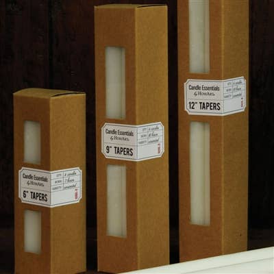 HomArt - Vente Bougies/bougeoirs coniques - Cône 9 in - Boîte de 4 - Ivoire3