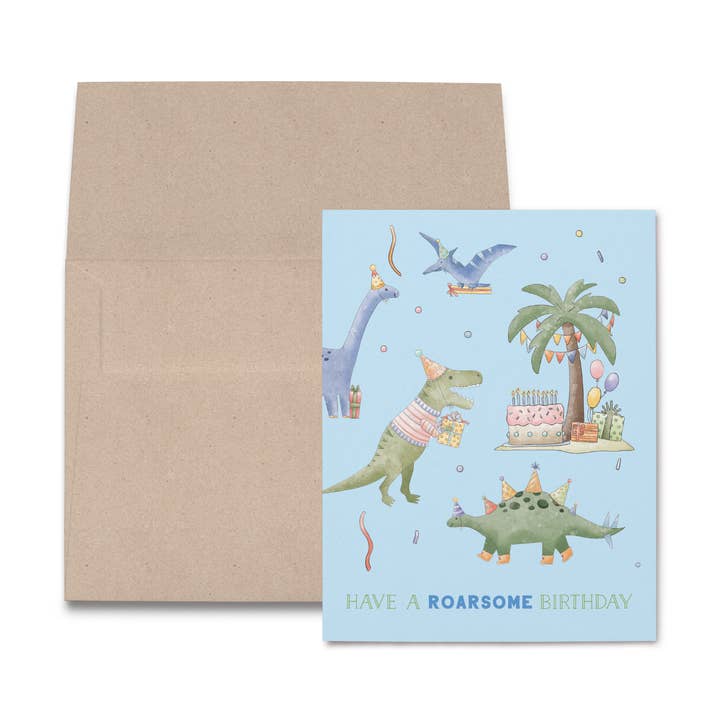 Carte d'anniversaire RoarSome pour la vente par Nola Tawk