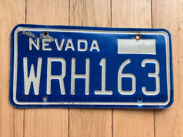 Targa del Nevada degli anni '80 per la vendita all'ingrosso da parte di RusticPlates