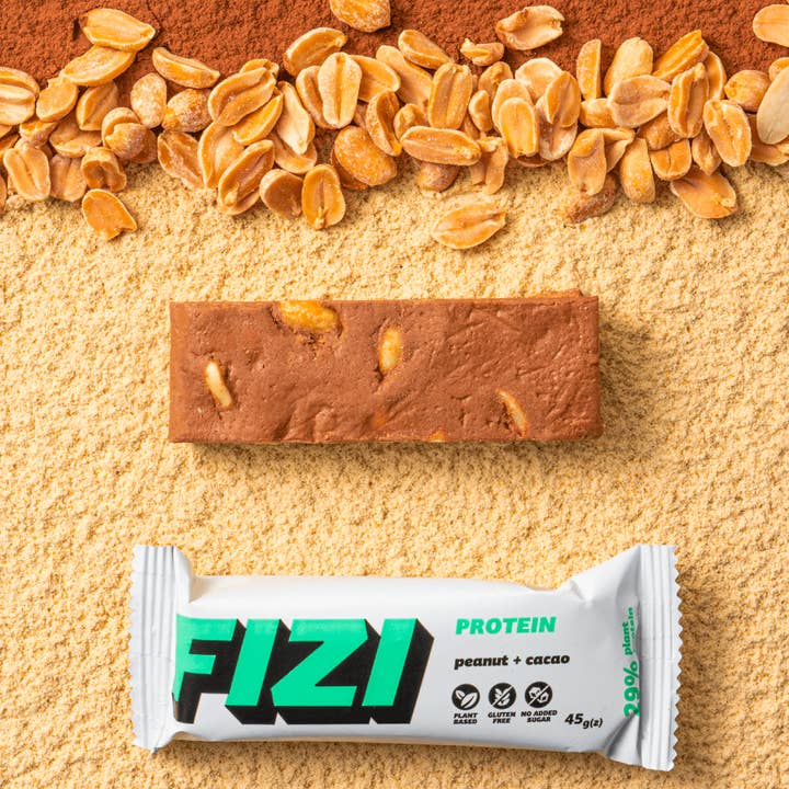 FIZI - Wholesale Snack Bar - PROTEIN "PEANUT + CACAO" 10x45G5