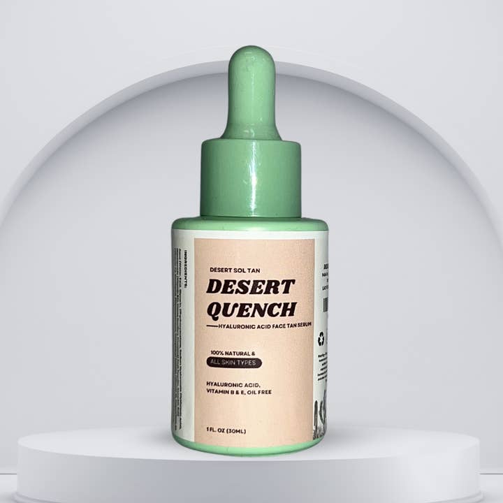 Desert Quench Hyaluronic Acid Face Tan Serum for wholesale by Desert Sol Tan