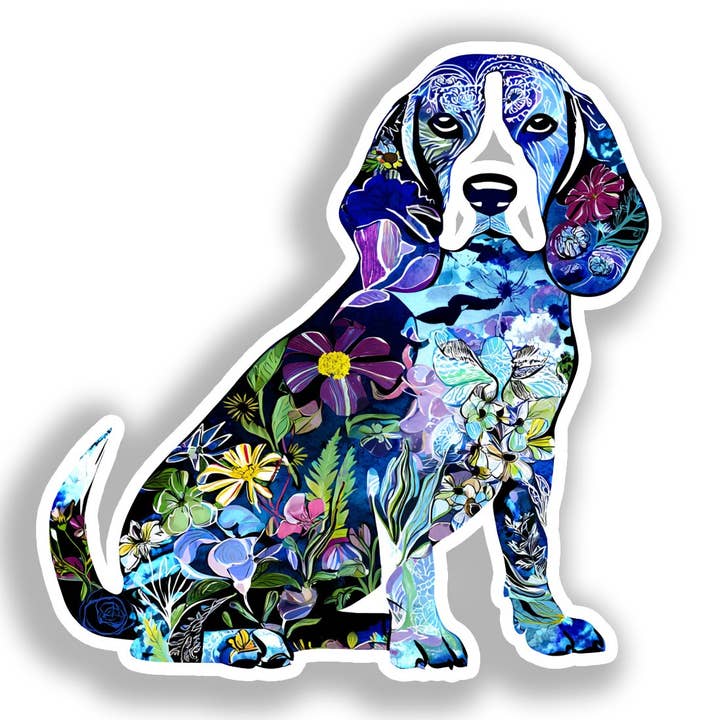 Yoonek Graphics – Adesivo por atacado – Autocolante de Cão Beagle # A018622