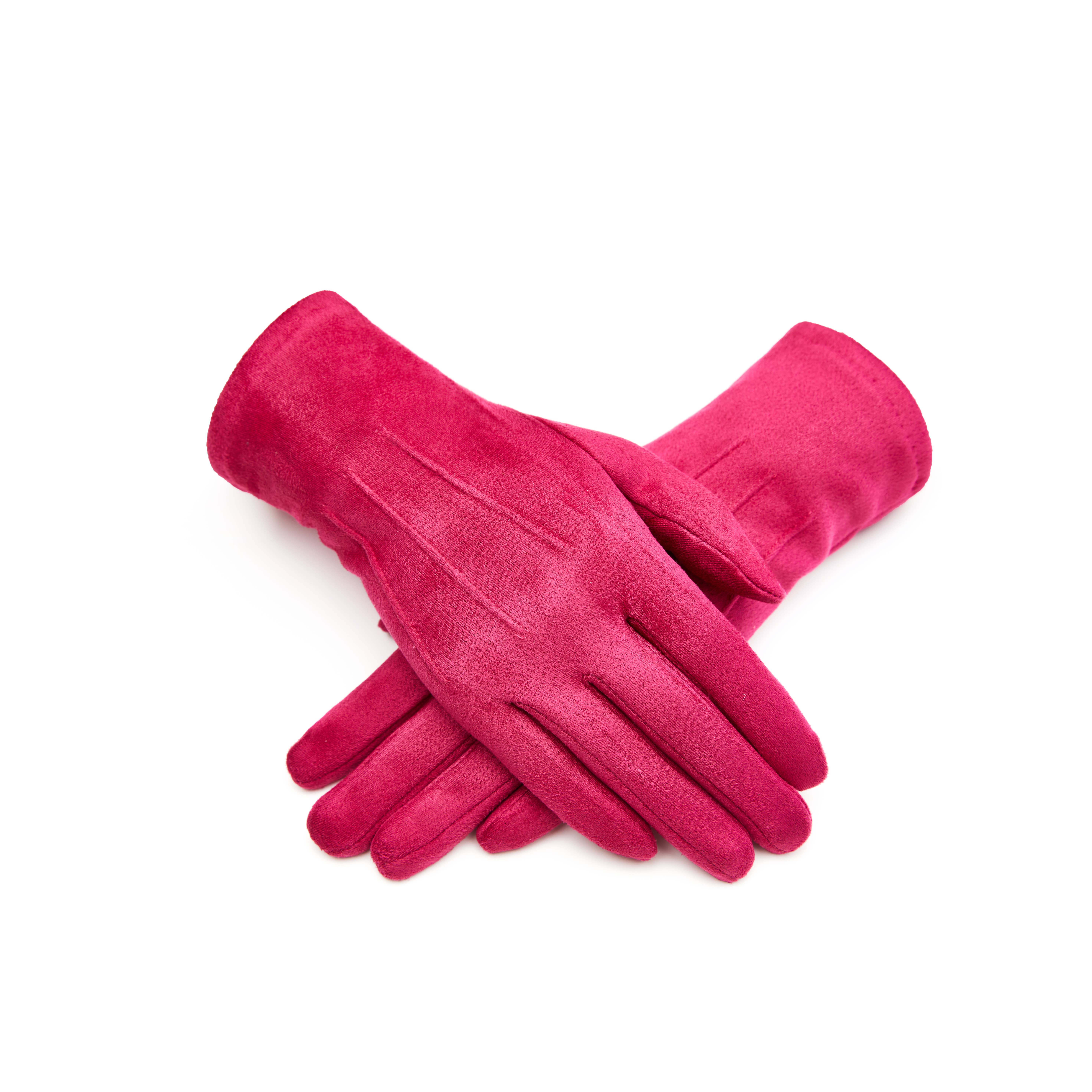 Aavion – wholesale Gloves – Women's – Women's Touchscreen Faux Suede Gloves – Classic Solid Color14