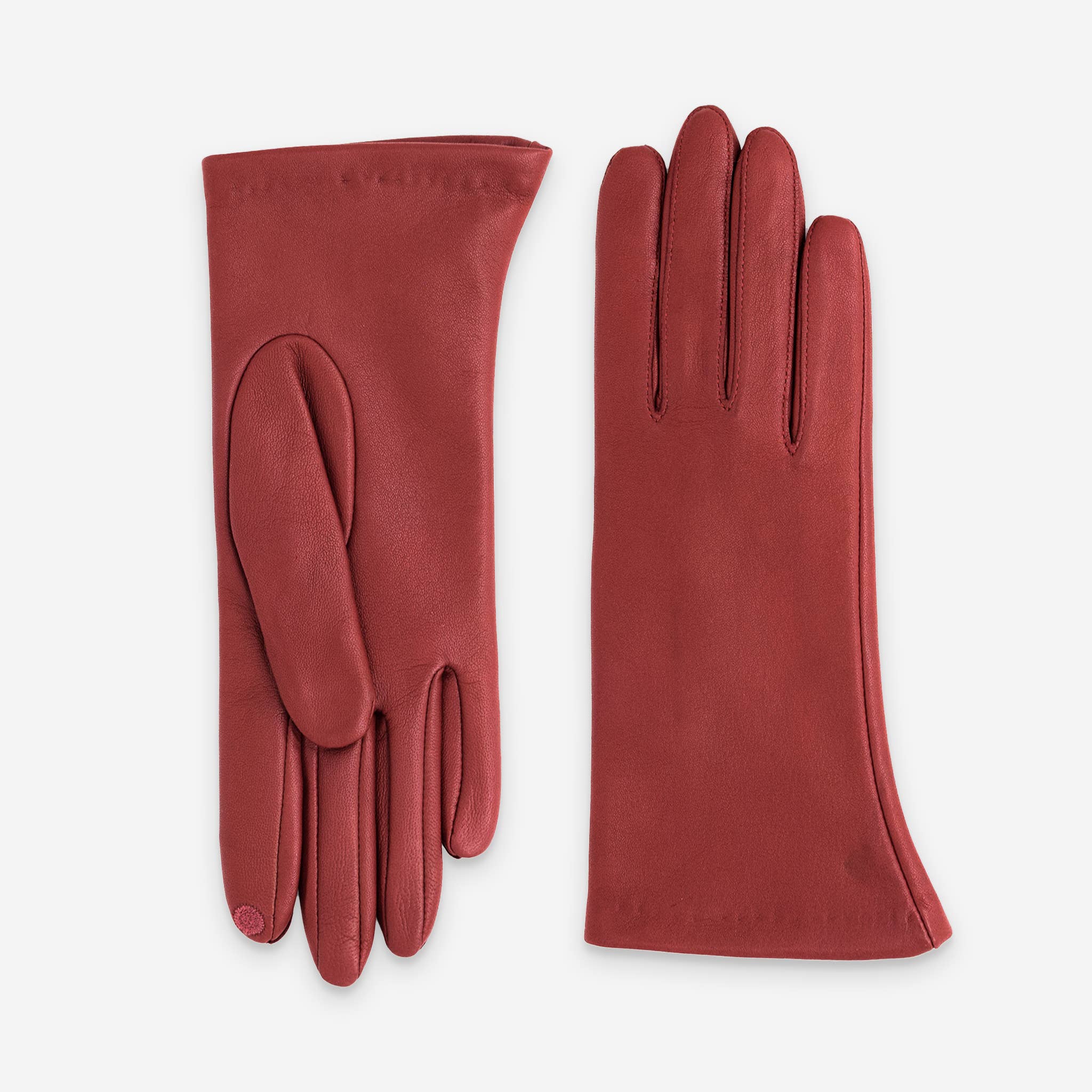 Glove Story - Wholesale Gloves - Women's - lambskin-leather-gloves-silk-lining-touchscreen-21001ST8