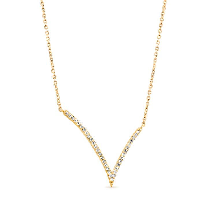 SALLY SKOUFIS™ - Wholesale Pendant/charm necklace - Shine Necklace with Black Diamonds in 18 Gold0