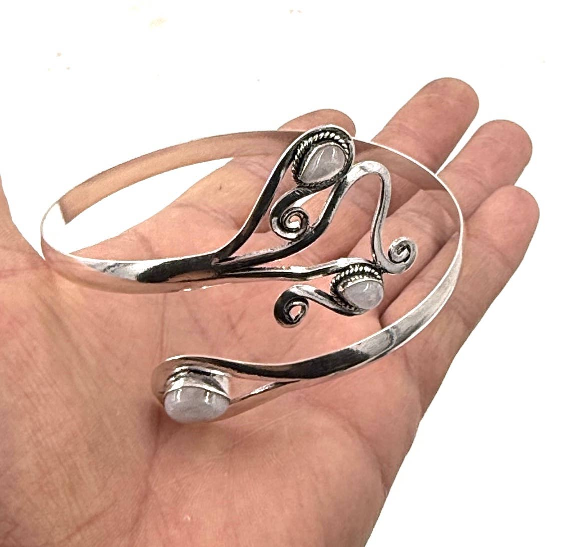 Lungta Imports - Wholesale Cuff Bracelet - Handcrafted Arm Cuff Bracelet Armlet Armband With Stones 3